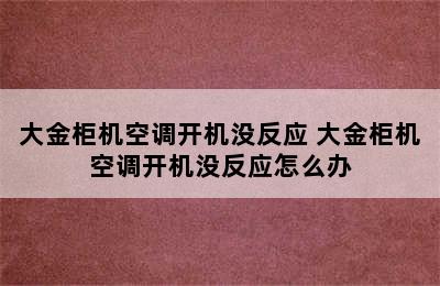 大金柜机空调开机没反应 大金柜机空调开机没反应怎么办